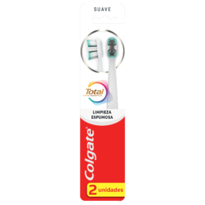 Cepillos Dentales Total Limpieza Espumosa Pack x2 Colgate