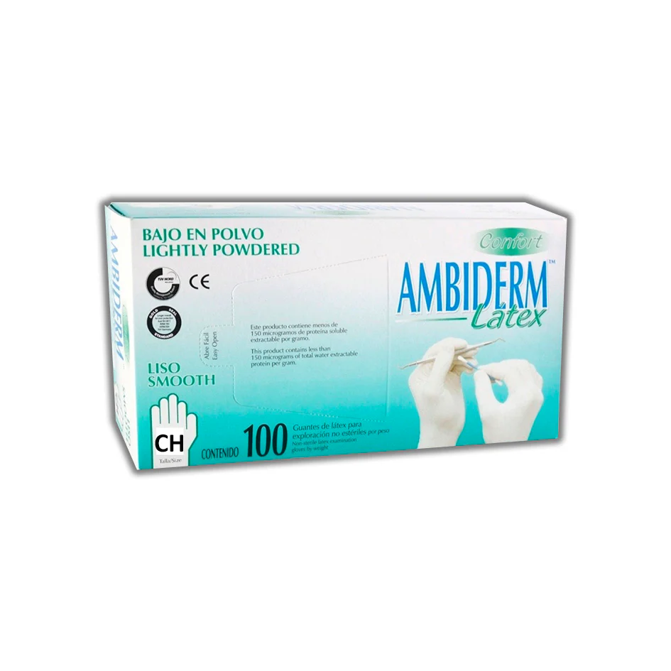 guante latex bajo polvo ambiderm