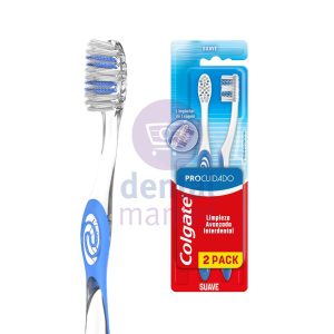 Cepillos Dentales Pro Cuidado Colgate Pack 2